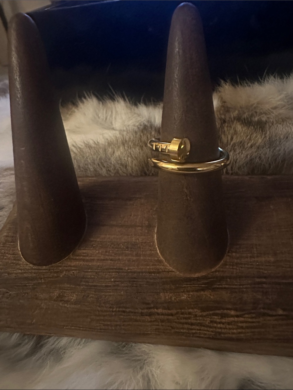 LSJ Gold Inspired Nail-Style Ring